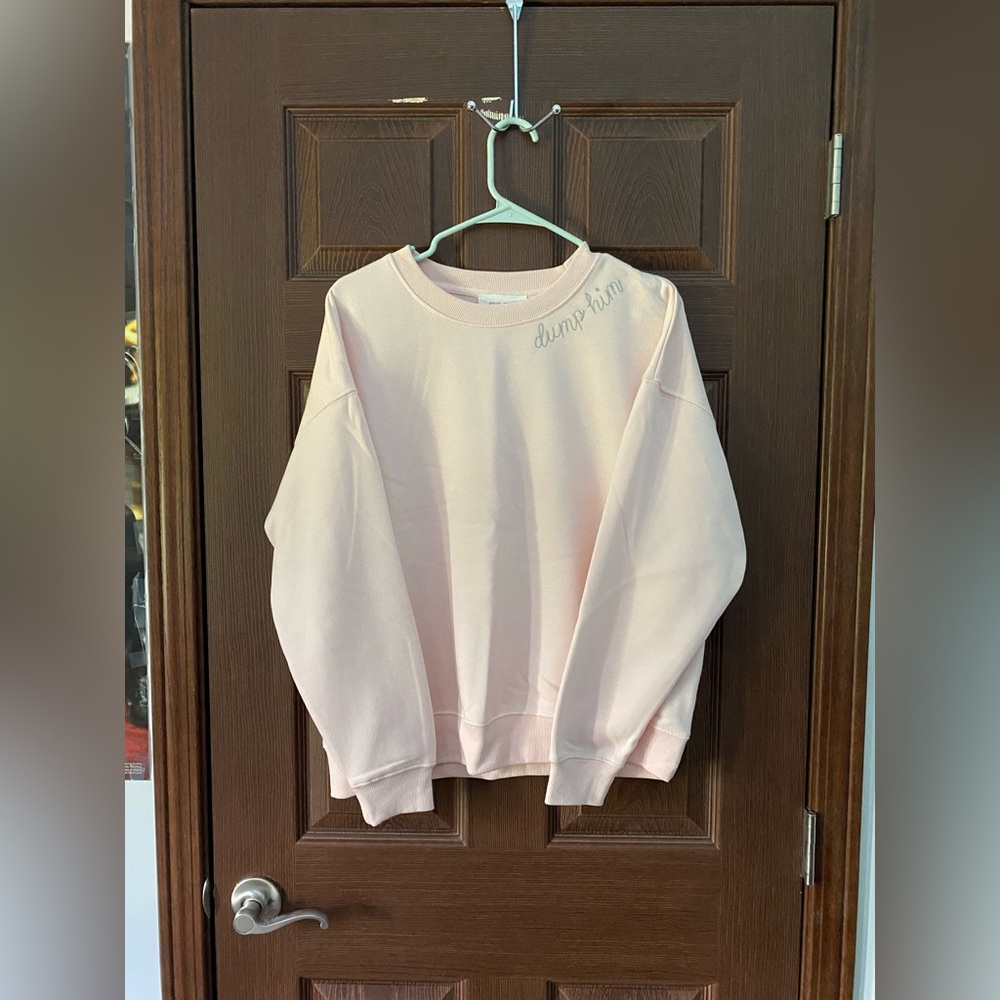 Soft Pink Crewneck Sweater